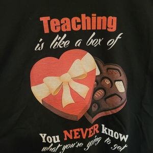 Long sleeve Teacher graphic T